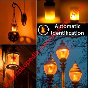 LED lamp Flame Effect Fire Light Bulbs   Lampu api