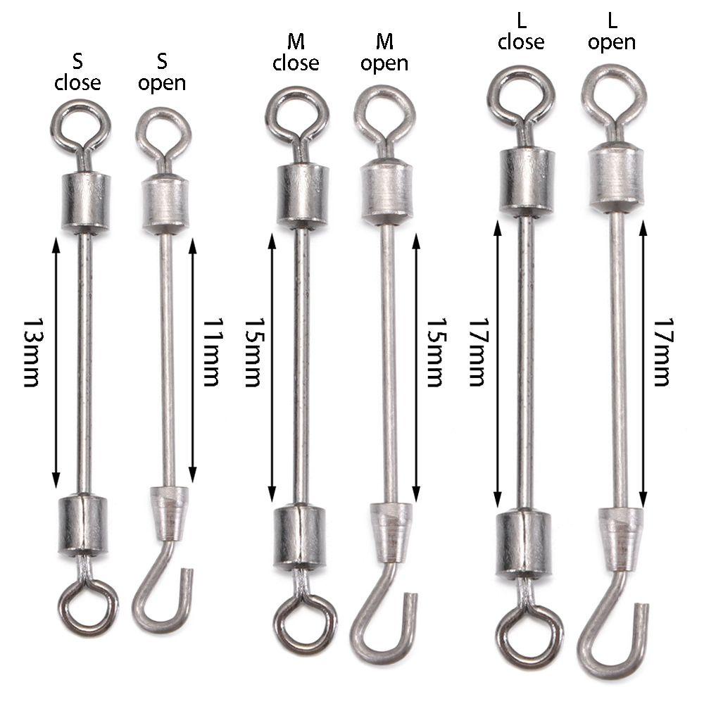 Top Mancing Rolling Swivel Konektor Kepala Ganda Stainless Steel High Quality Bearing Barrel