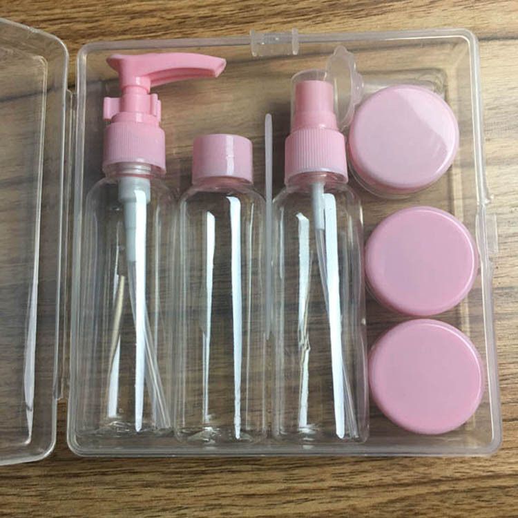 JY Wadah botol isi ulang kosmetik parfum serum Travel Kit 6 in 1 Refill Bottle Spray Toiletries