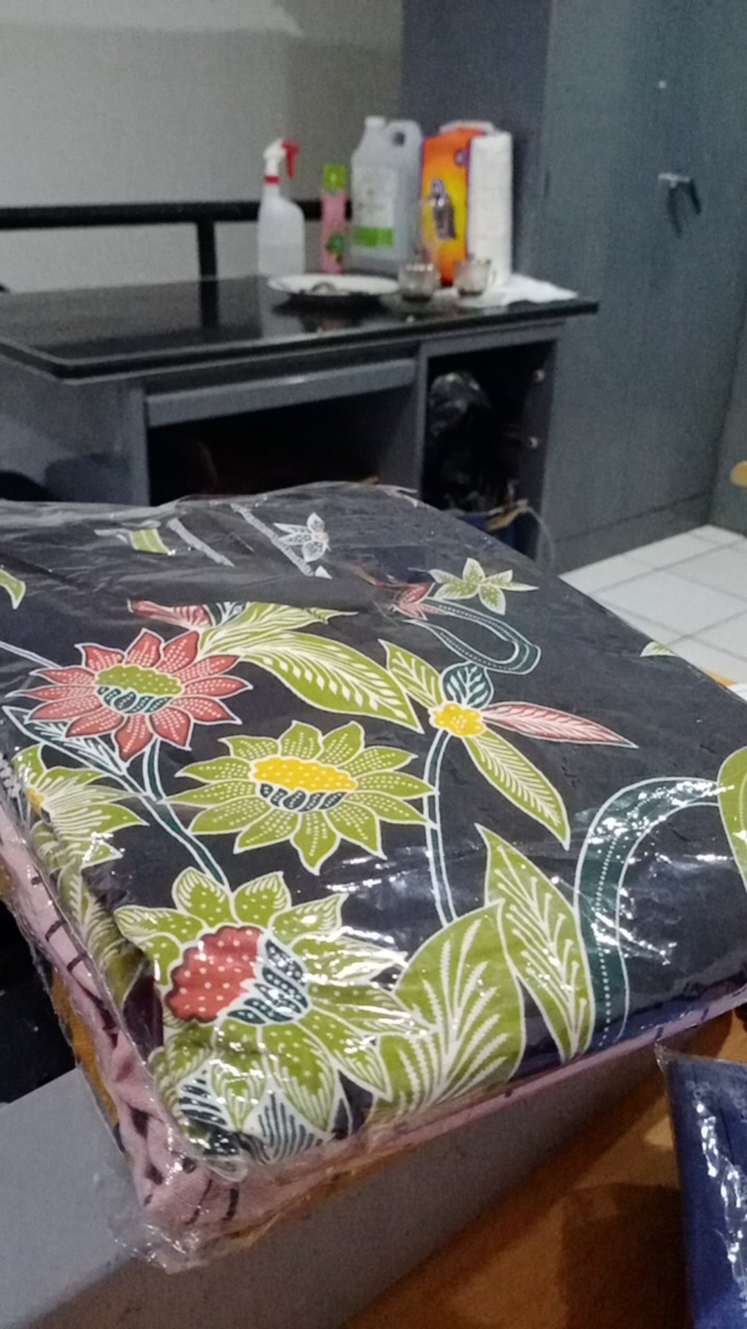 Gamis Batik Marun S M L Xl Xxl 3xl 4xl 5xl 6xl 7xl