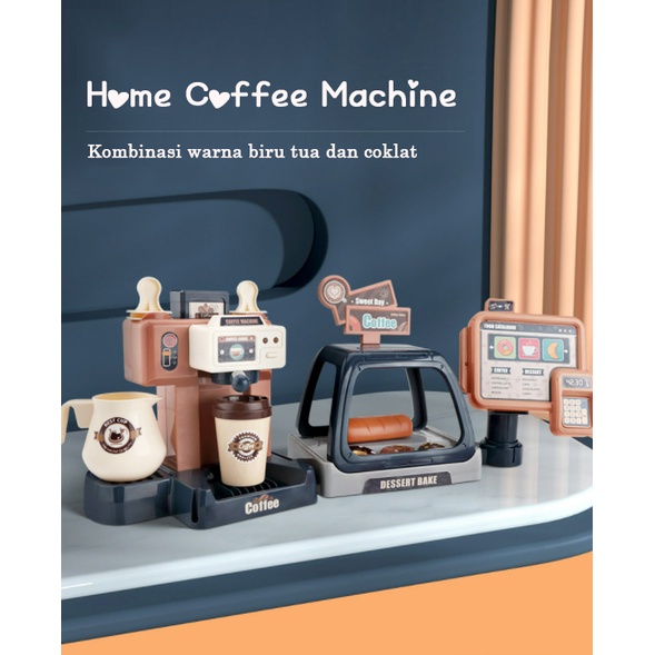 Home Coffee Machine Maker Mainan Anak Membuat Kopi Peran Dapur