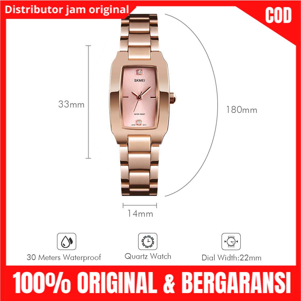 JAM TANGAN WANITA SKMEI 1400 / JAM TANGAN SKMEI WANITA ORIGINAL | JAM TANGAN ANTI AIR|SKIMEI SKEMEI-2
