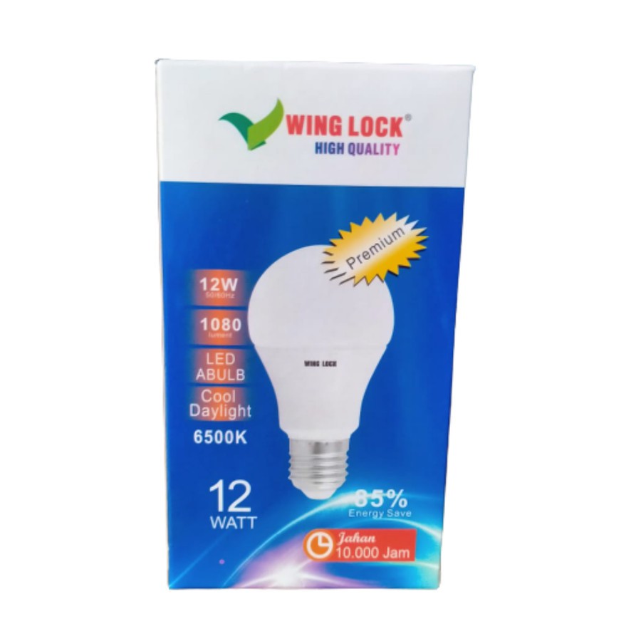 LAMPU LED WING LOCK 12 WATT PREMIUM BOHLAM LED GARANSI 1 TAHUN