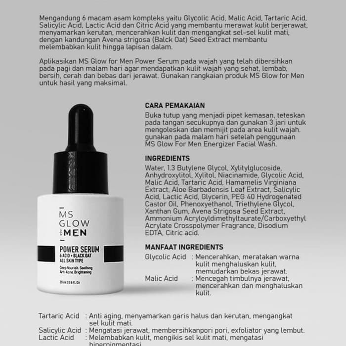 PAKET SKINCARE MS GLOW MEN