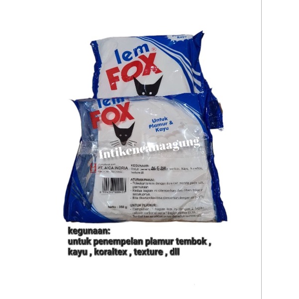 

LEM FOX PUTIH 350GR LEM KAYU LEM KERTAS