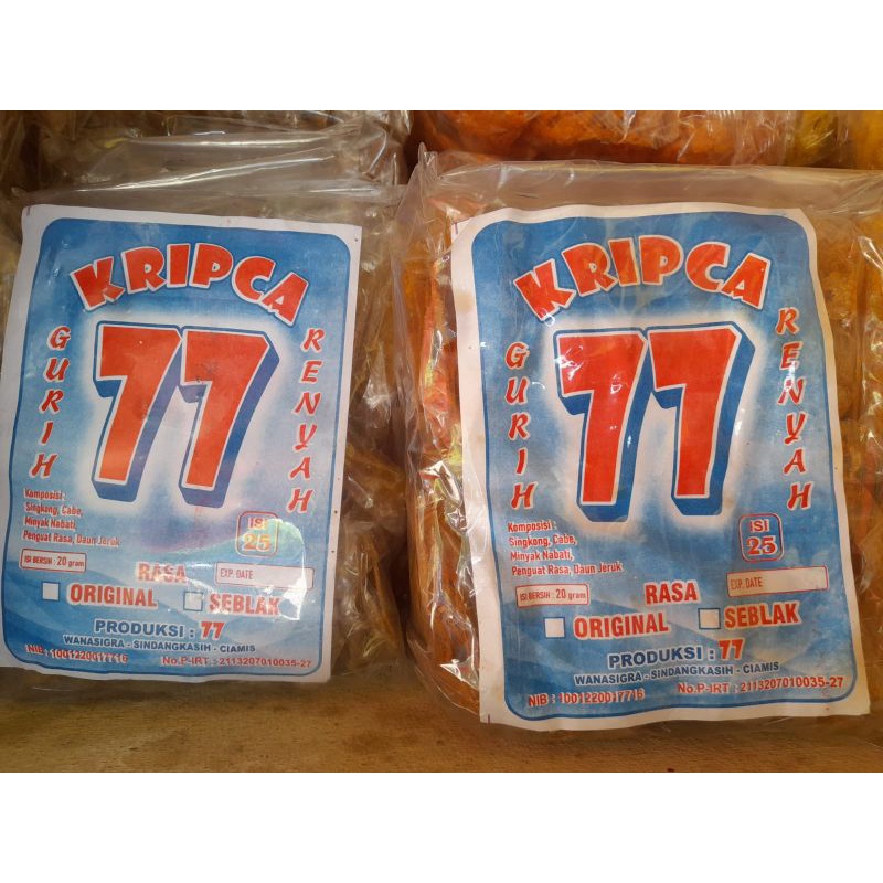 keripik kaca isi 25