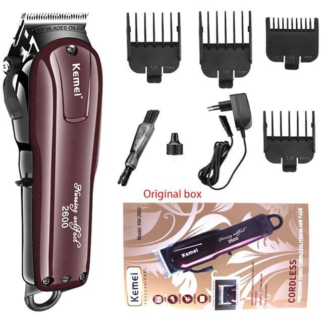 KEMEI KM 2600 ALAT MESIN CUKUR POTONG RAMBUT HAIR CLIPPER CORDLESS super