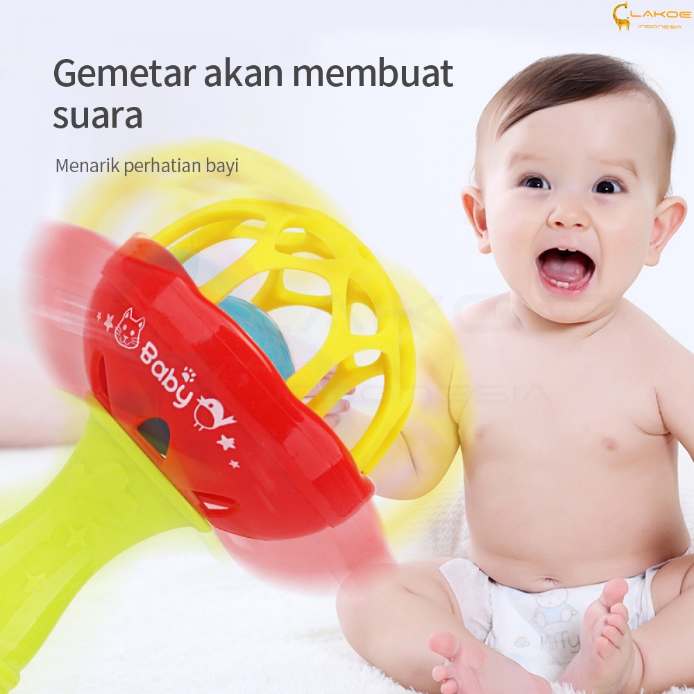 LAKOE Mainan Kerincingan Bayi / teether rattle stick/mainan gigitan bayi BPA FREE