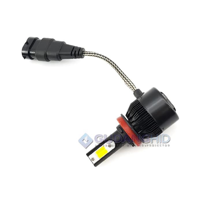 Lampu LED Mobil 2 Warna C6 H3 H7 H11 H16 HB3 HB4 HIR2 35W 3800 Lumens - H Tiga