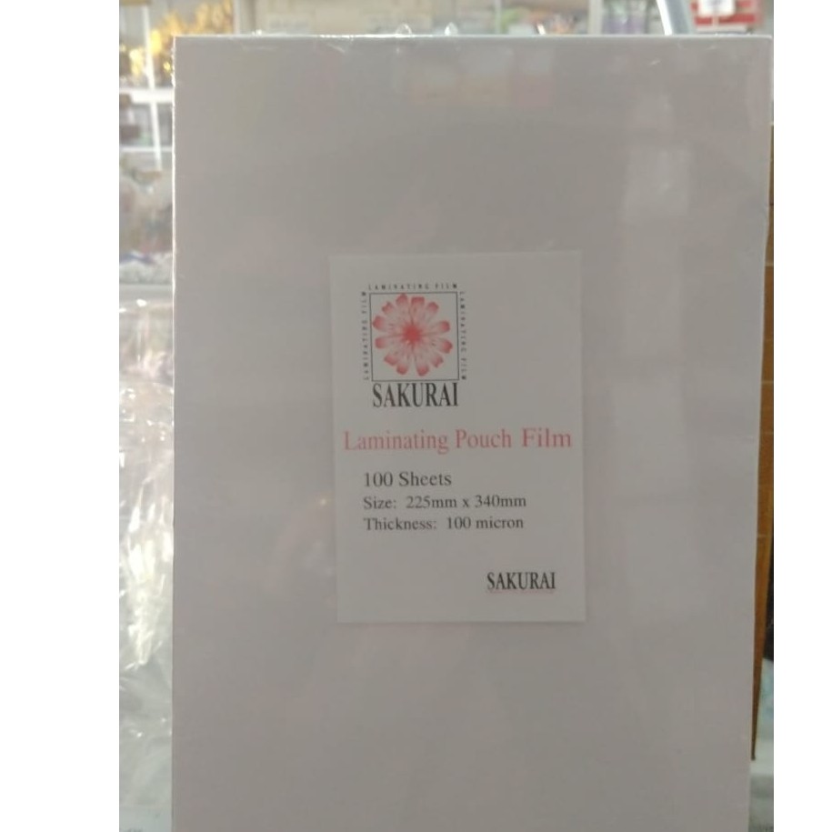

PLASTIK LAMINATING SAKURAI FOLIO / F4 100 MICRON