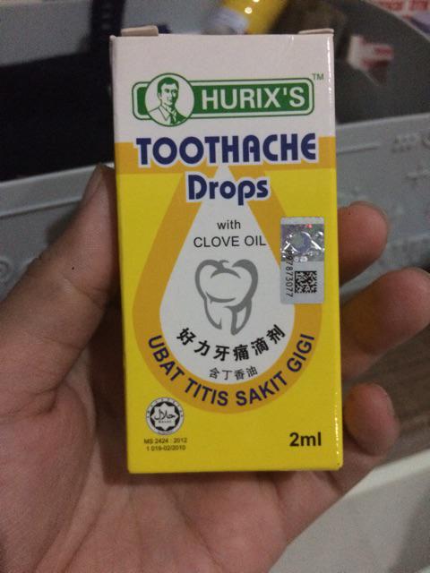 HURIX'S TOOTHACHE DROPS obat sakit gigi terampuh  Shopee 