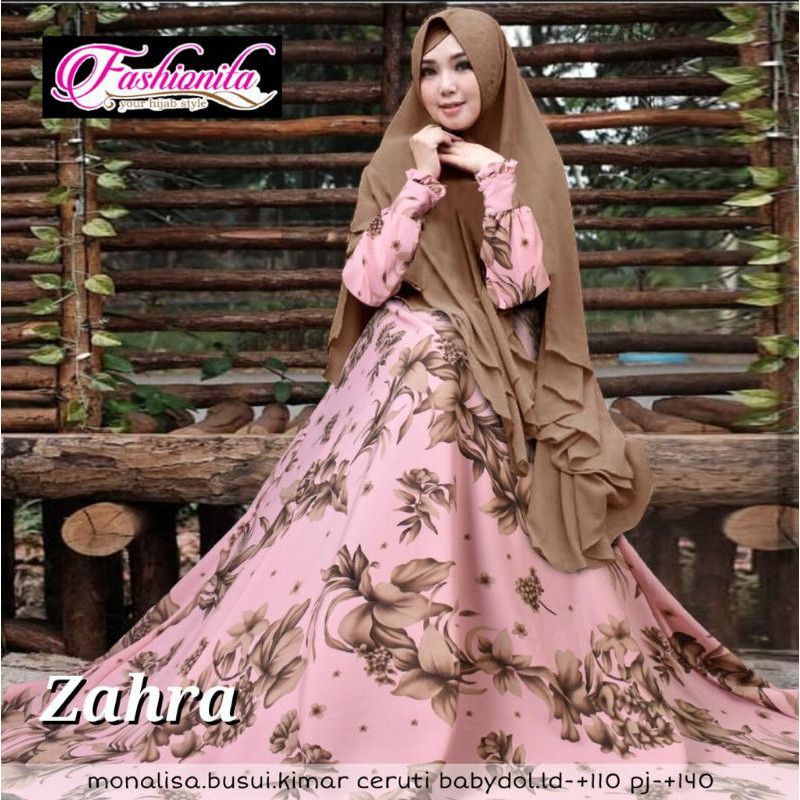 Zahra Set Gamis Syari