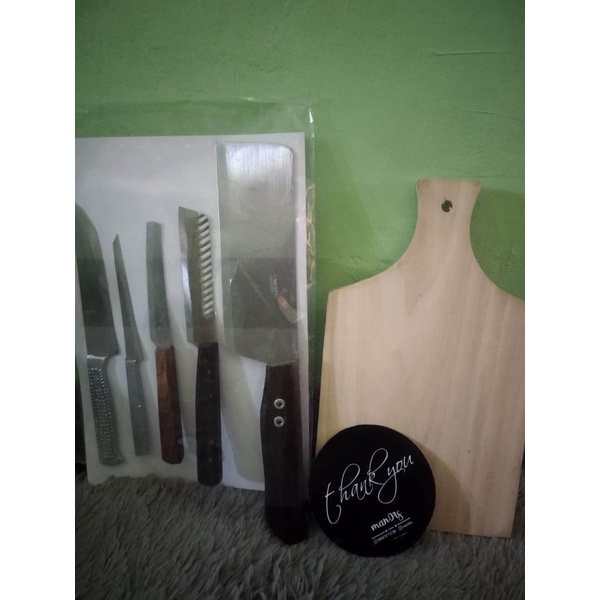 pisau 1 set dan talenan