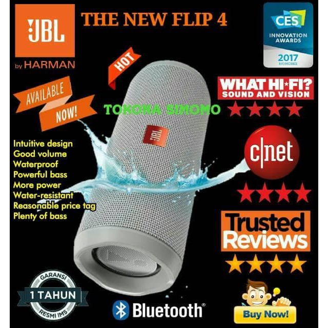 PROMO JBL FLIP 4 / FLIP4 Waterproof Portable Bluetooth Speaker Original MURAH