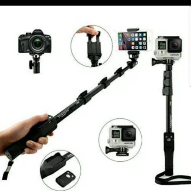 Tongsis yunteg bluetooth / tongsis go pro /tongsis bluetooth handphone