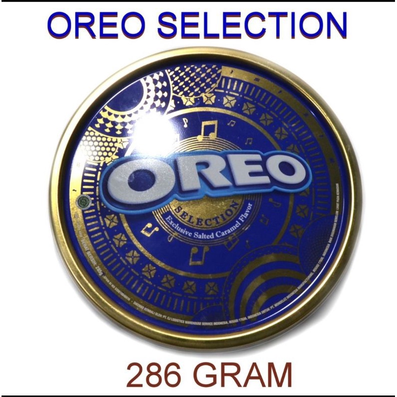 

Oreo selection Biskuit Cream Vanila Chocolate Blueberry kemasan kaleng 286gr