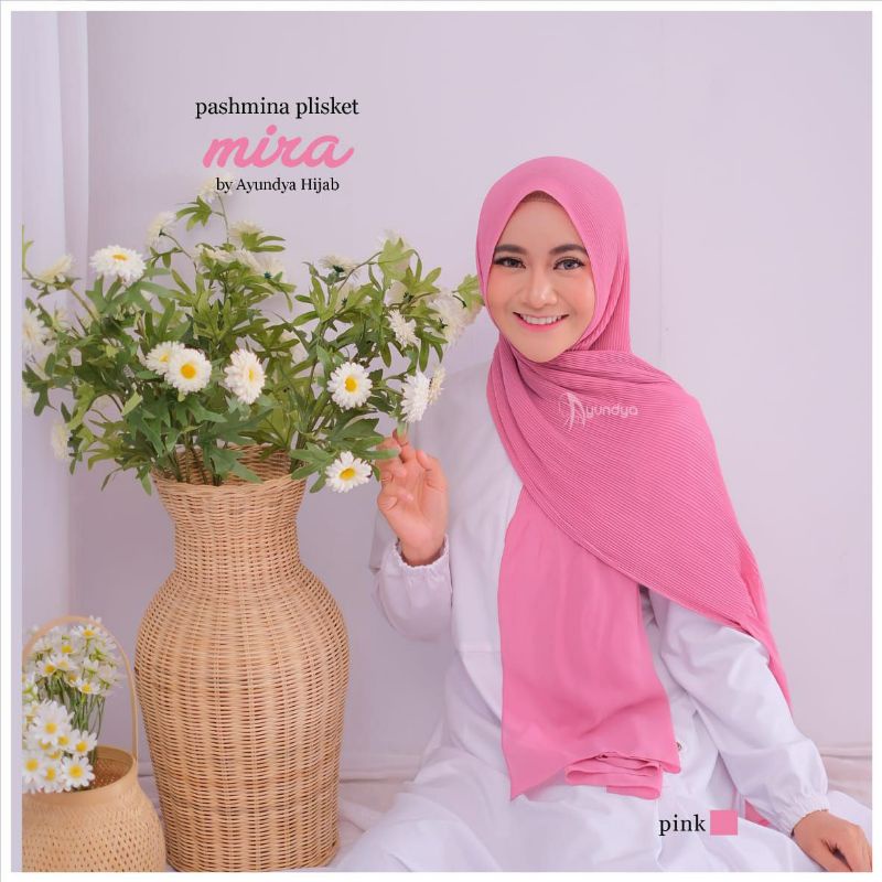 HIJAB PASHMINA PLISKET MIRA ORIGINAL AYUNDYA