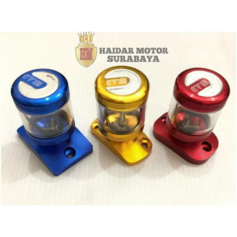tutup minyak rem honda transparan CNC beat vario dll/tabung minyak rem variasi termurah/tempat minya