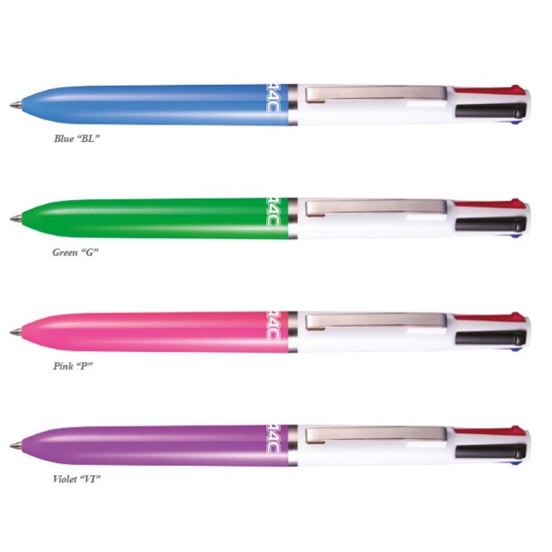 

ZEBRA Bolpen A4C 4 Colors Pen Click 4 Warna Ecer