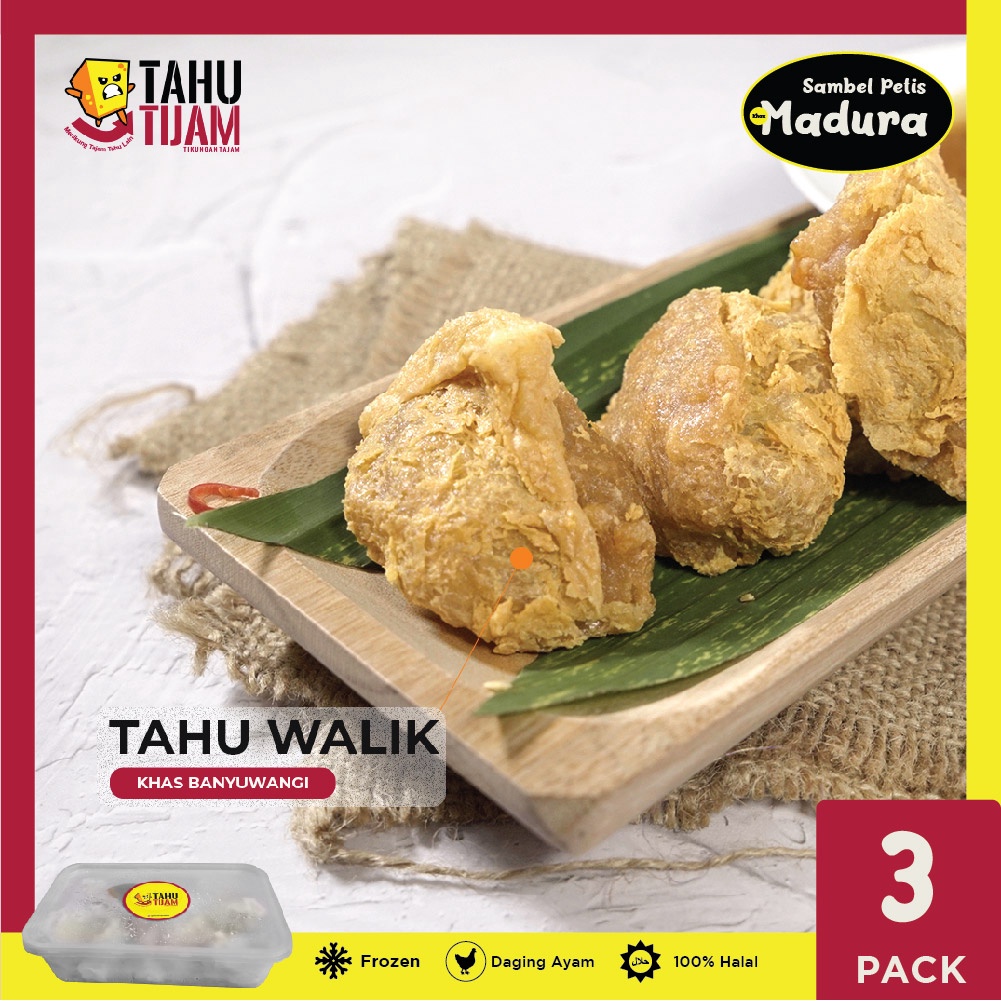 

Tijam Tahu Walik Khas Banyuwangi FROZEN - GORENG 3 PACK