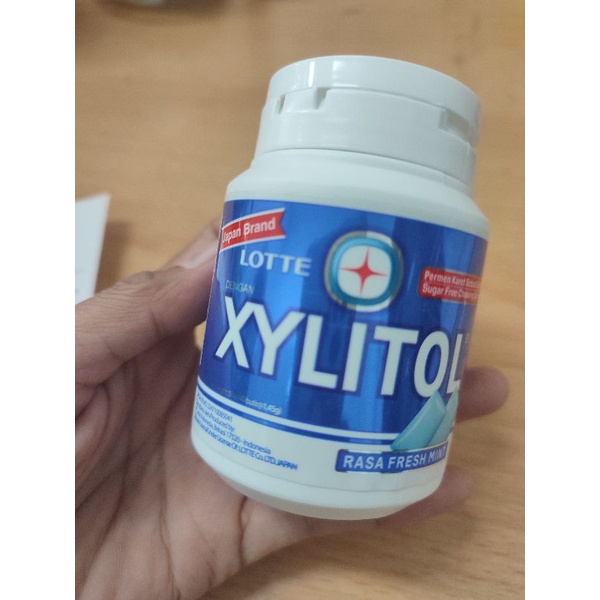 

PERMEN KARET LOTTE XYLITOL 58Gr -RASA FRESHMINT BOTOL