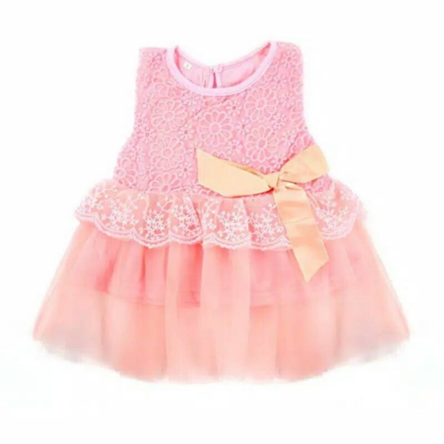 Dress tutu anak impor 0-1 tahun dress anak newborn import