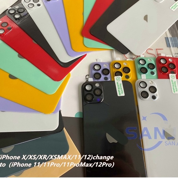 Case iPhone X/XS detik ke stiker belakang iPhone 11 Pro Ada kasing transparan dari model yang sesuai sebagai hadiah（case iP xr to iP 11）（case iP XS Max to iP 11 Pro Max）（case iPhone 11 to 11 Pro）（case iPhone 12 to 12 Pro）Ganti model stiker belakang