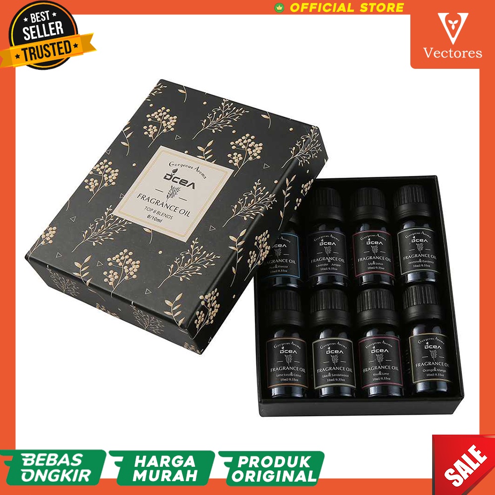 [ORIGINAL] DCEA Minyak Aromaterapi Aromatherapy 8in1 Esensial Essential Oil Relaxing Spa Untuk Humidifier Segar 10ml