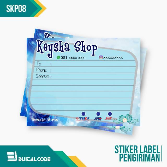 

SKP08 Stiker Label Pengiriman Paket Online Shop Olshop