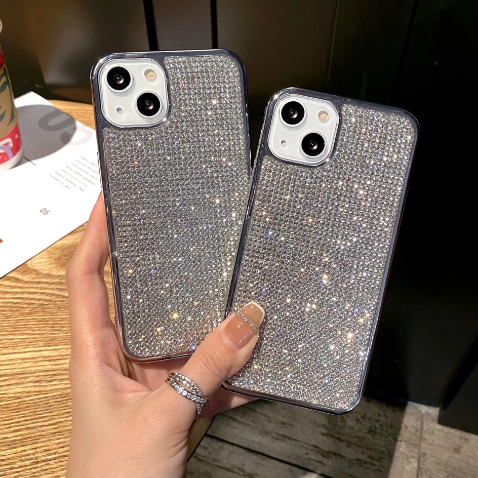 Soft Case Silikon Glitter Berlian Imitasi Cover For iPhone 12 11 13 Pro Max Mini XS XR X 6 6S 7 8 Plus SE2