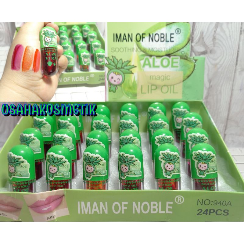 PROMO PERBOX LIP TINT | LIP OIL THAILAND IMAN OF NOBLE VIT BIBIR ALOE MAGIC NO.940A