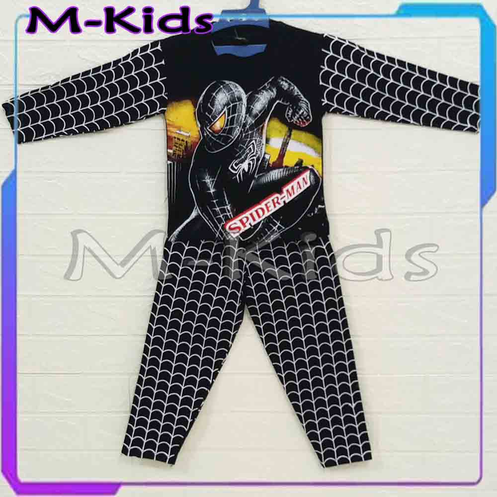 MKids88 - Baju Setelan Anak Laki-Laki Spiderman / Baju Tidur Anak Piyama Spiderman VENOM Superhero