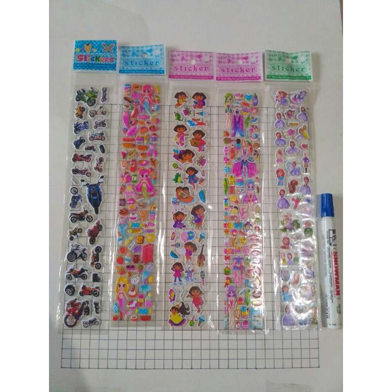 

stiker timbul panjang isi 20pcs