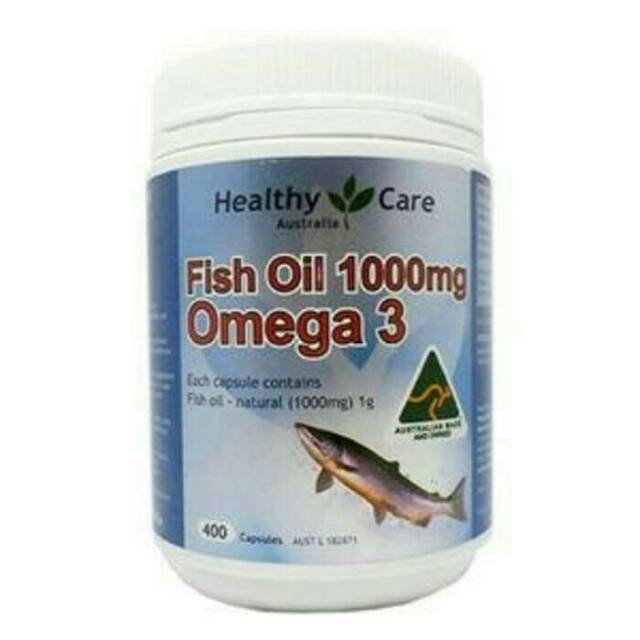 Healthy Care Fish Oil 1000mg Omega3 400kapsul Shopee Indonesia