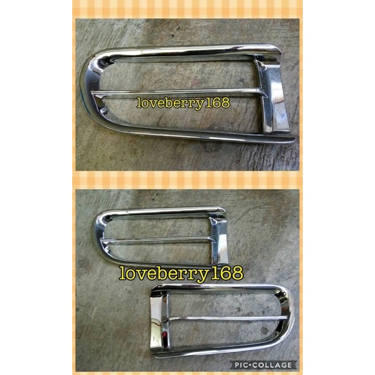 cover fog lamp atau garnish fog lamp chrome kijang kapsul th 2000-2002