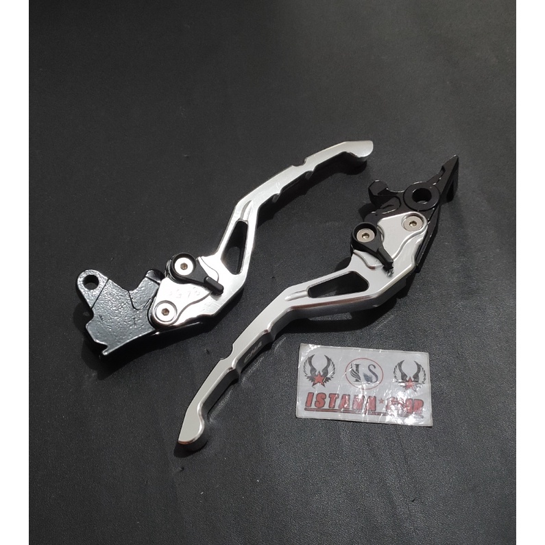 Handle rem Honda Beat Fi. Handle rem full cnc Honda beat karbu cnc silver