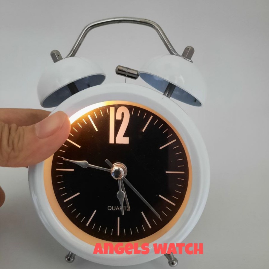 jam weker kring angka minimalist/ jam meja beker weker kring