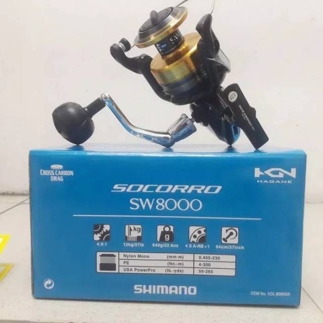 Reel shimano socorro SW 8000