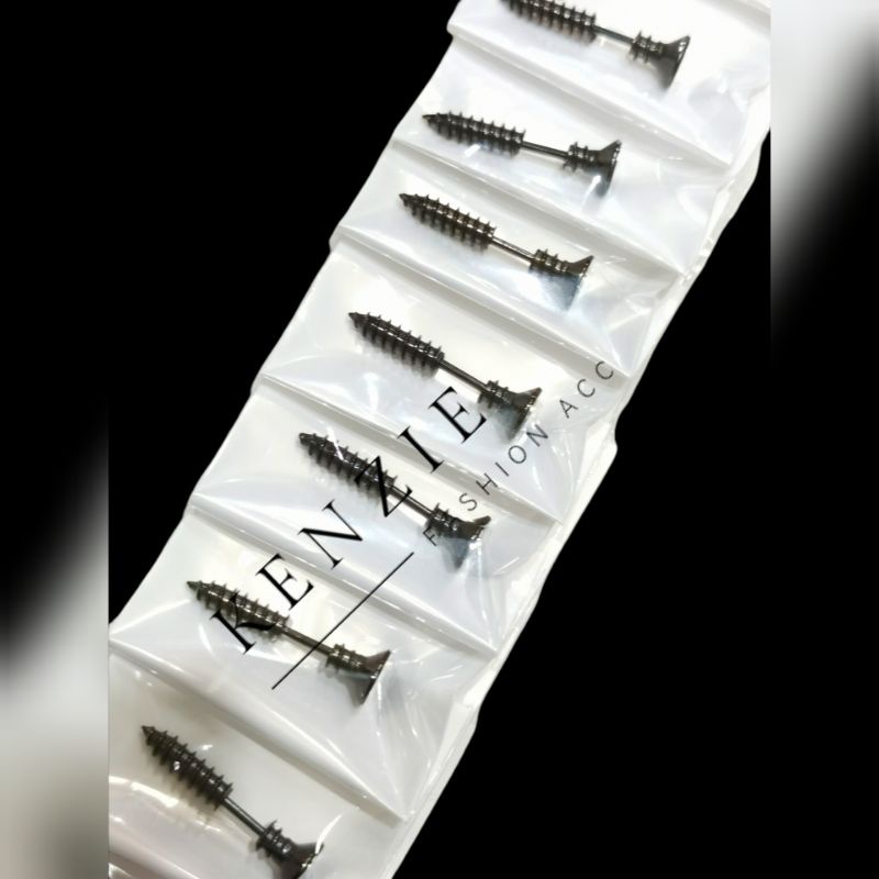 Anting Titanium Model Skrup isi 12 pcs Harga Grosir