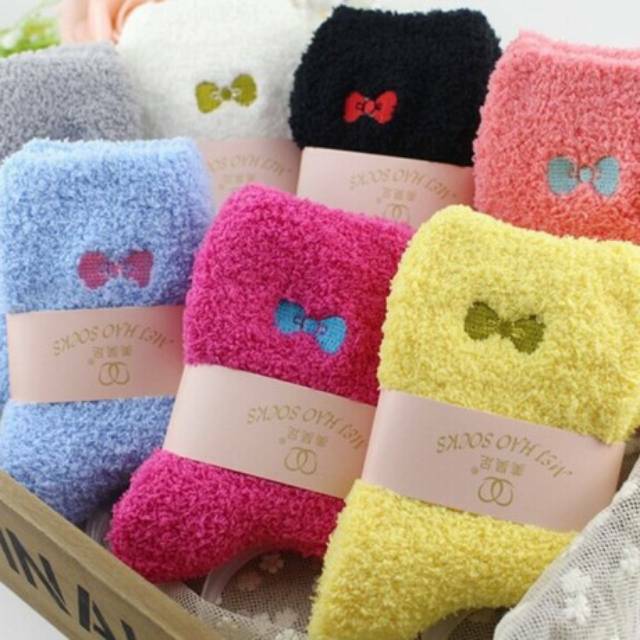 Winter Warm Sock Kaos Kaki Musim Dingin Unisex  Women Men hangat Velvet bulu Original dewasa