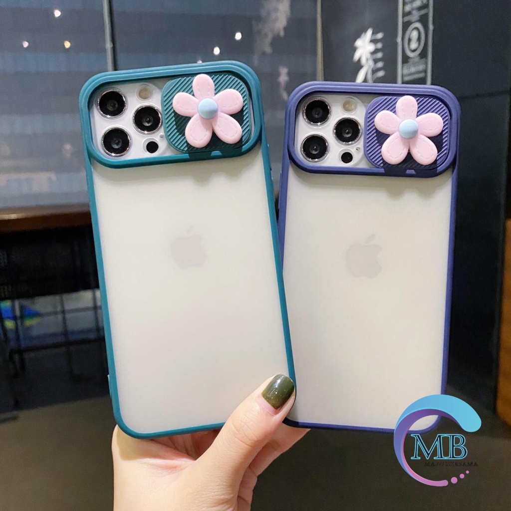 SOFTCASE SLIDE PELINDUNG KAMERA FLOWER 3D REALME C1 C2 C3 5 5i 5s 6 2 PRO 7 7i 8 NARZO MB2354