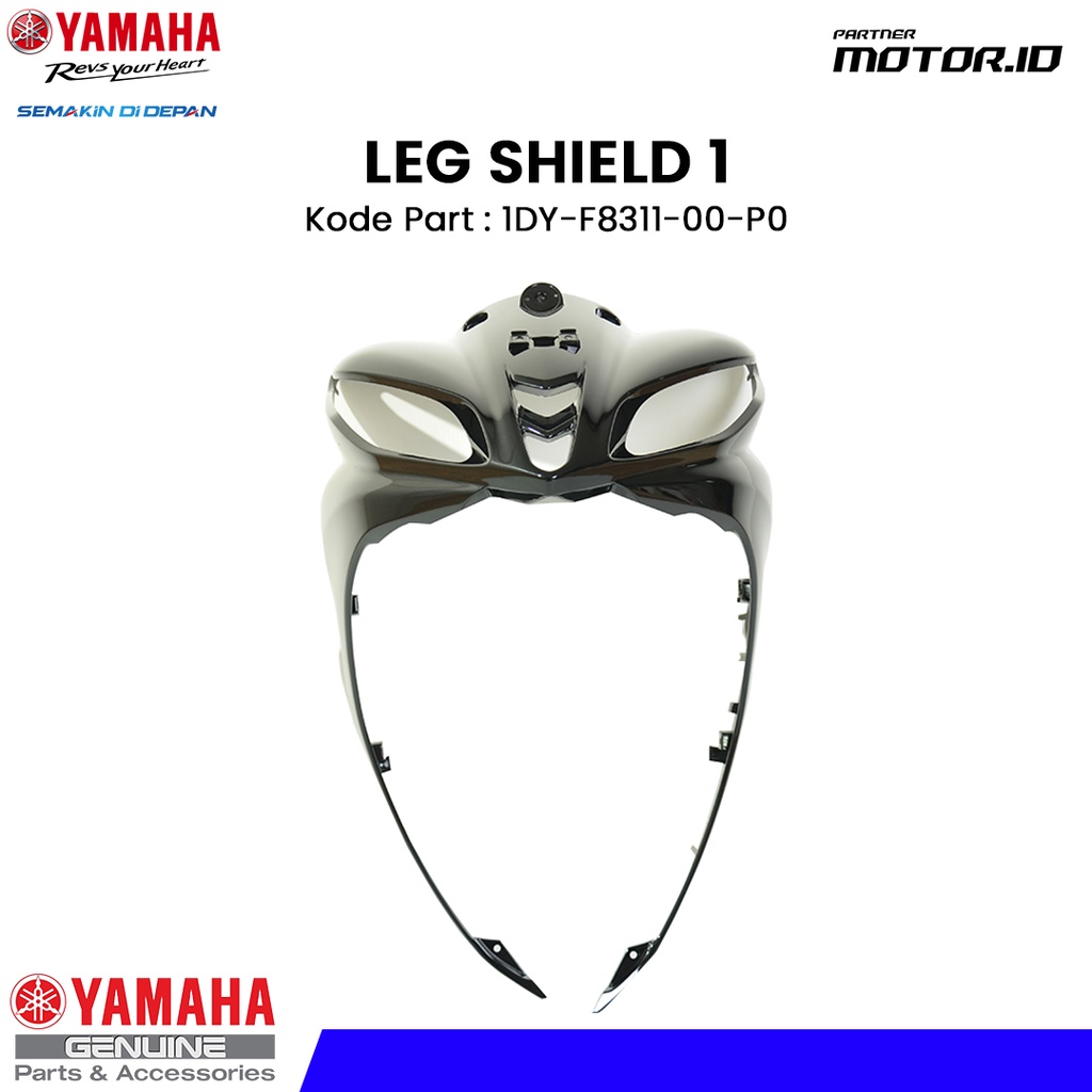 LEG SHIELD 1 BODY DEPAN YAMAHA JUPITER Z1 HITAM - 1DY-F8311-00-P0