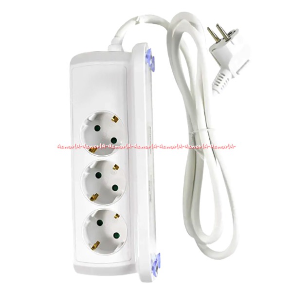 Krisbow Stop Kontak Wifi 3 Soket 2 Port USB Colokan USB Putih White