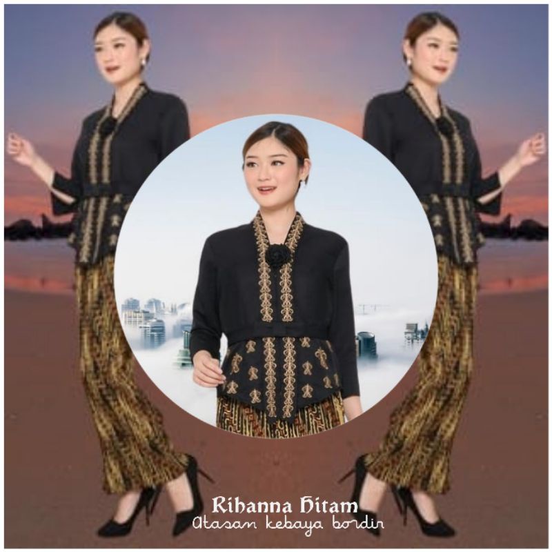 PROMO Kebaya Encim Senada Katun Bordir Perak Impor