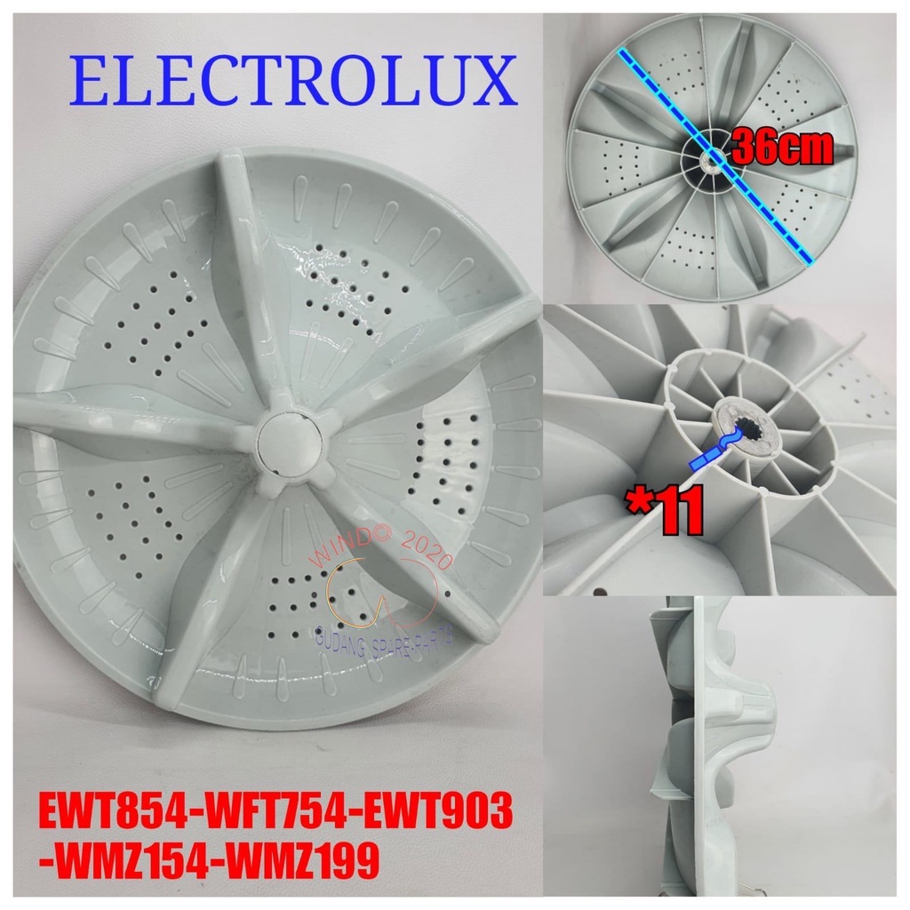 PULISATOR ELEKTROLUX | PULSATOR MESIN CUCI ELECTROLUX | EWT 854 &amp; 754 | XW EWT 903 D*36 GIGI 11