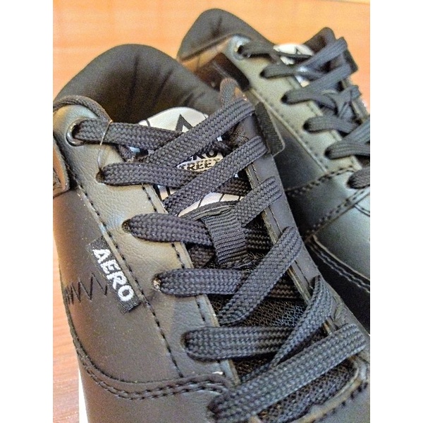 Aerostreet Hoops Low Hitam Putih - Sepatu Sneakers