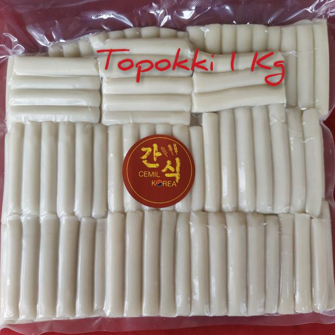 

TOPOKI/ TOPPOKI/ TtEOKBOKKI/ TOPOKKI/ RICE CAKE 1KG CEMILAN KOREA CUCI GUDANG Kode 1320
