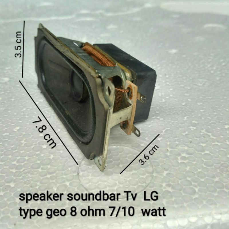 Speaker soundbar tv type geo/lg 8 ohm 7/10 watt