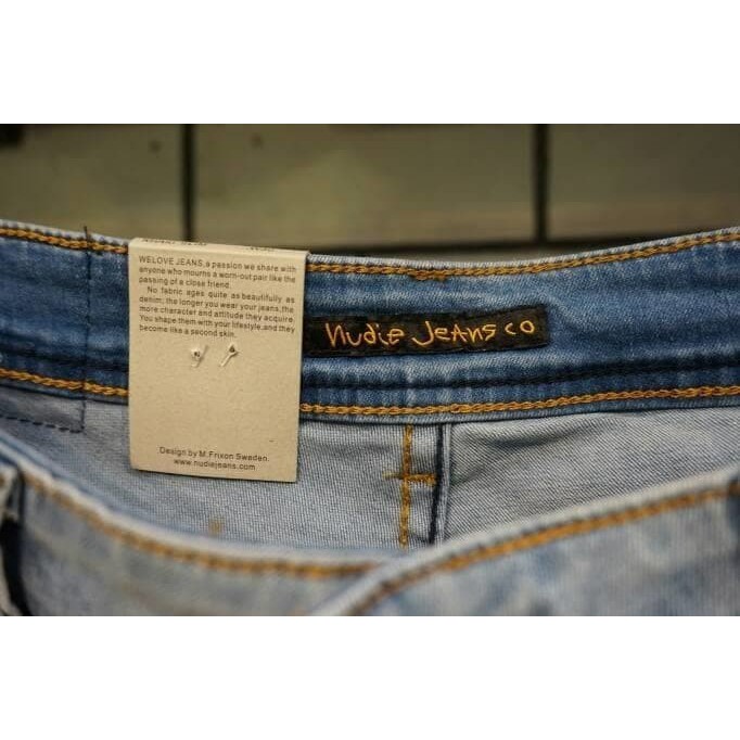 Celana Jeans Panjang Nudie Aqua Light Import Skinny Fit - Biru Muda, 29 Murah Pria AHC0005