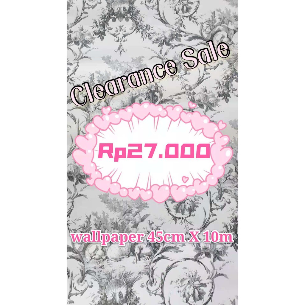 WALLPAPER STICKER DINDING BATIK ULIR HITAM